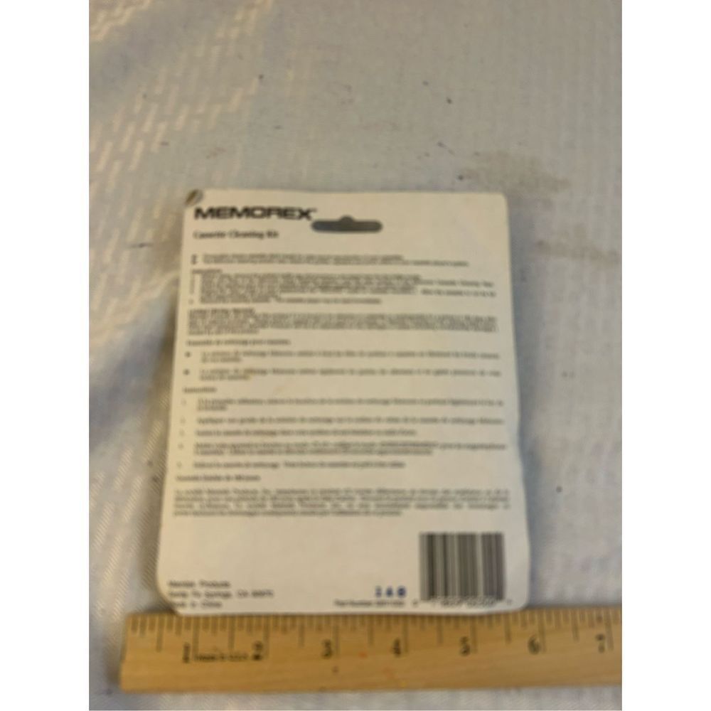 Memorex cassette‎ Cleaning Kit Tape cleaner Audio Safeguard System - Picture 2 of 2